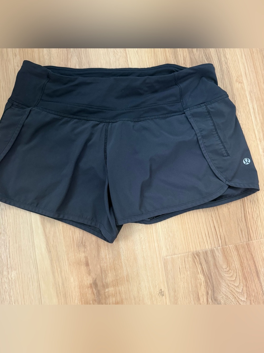 Lululemon size 6, 4 inch shorts Black Women's Athletic Shorts